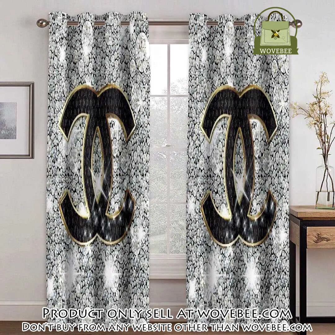 Chanel bling premium window curtains hot  set wc106 wvb0522673